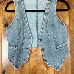 Stylish Blue Denim Vest